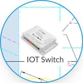 Zoomed view of automation and control systems on the site map